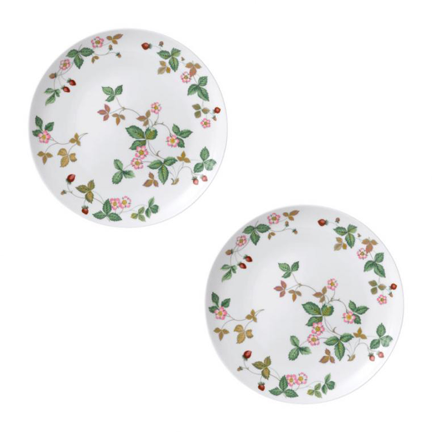 ワイルド ストロベリー カジュアル クーププレート23cm ペア(テーブルウェア)