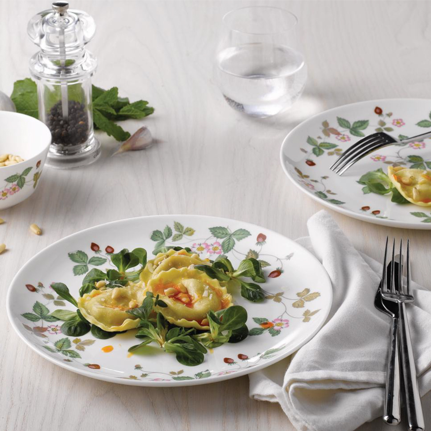 ワイルド ストロベリー カジュアル クーププレート23cm ペア(テーブルウェア)