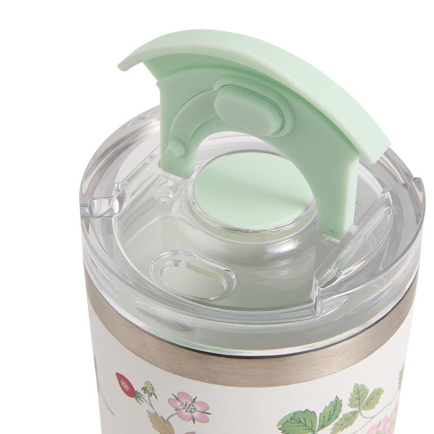 ワイルド ストロベリー 蓋付ドリンクタンブラー（ステンレス）(マグカップ)