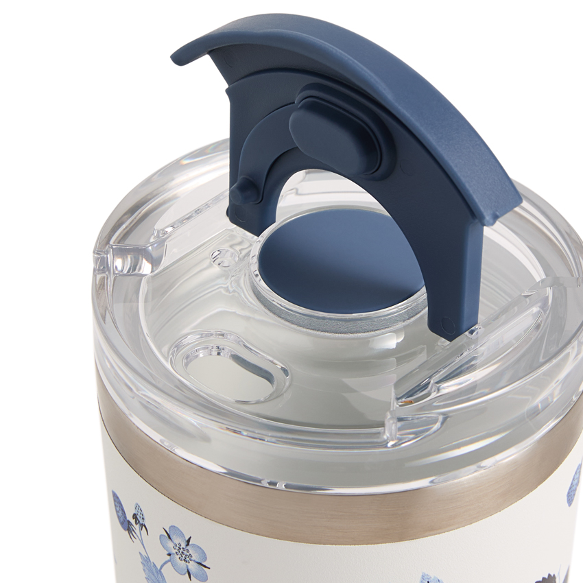 ストロベリー インクブルー 蓋付ドリンクタンブラー（ステンレス）(コレクション)