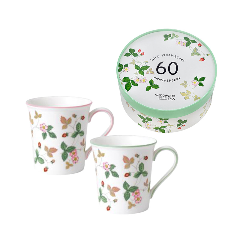 ワイルド ストロベリー カジュアル マグペア 60周年記念 紅茶付き