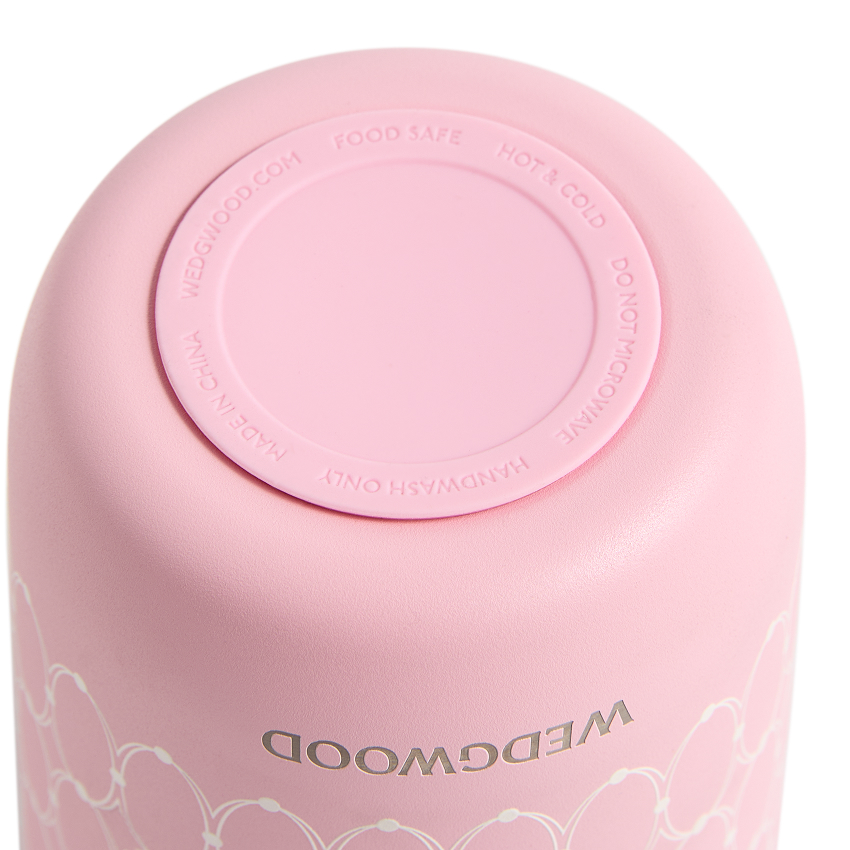 ルネッサンス ピンク 蓋付ドリンクタンブラー（ステンレス）|WEDGWOOD