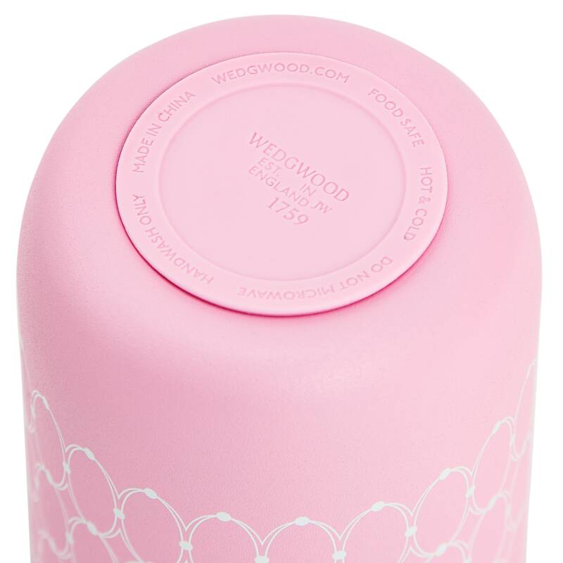 ルネッサンス ピンク 蓋付ドリンクタンブラー（ステンレス）