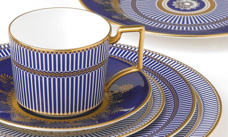 ◇新品◇　WEDGWOOD　アンセミオン ブルー　ティーカップ\u0026ソーサーウェッジウッド