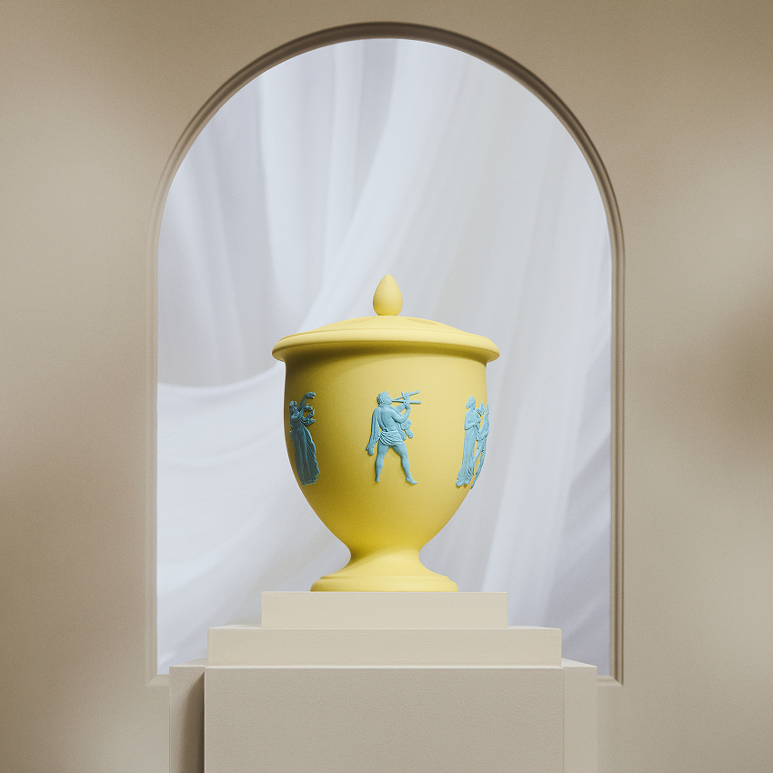 バッカス（ジャスパー） 蓋付ベース20cm カナリー