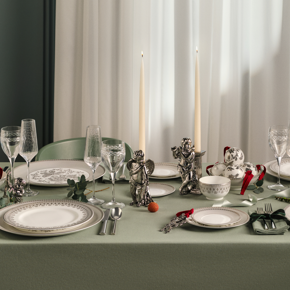 ホリデイ キャンドルスタンド ケルビム ペア