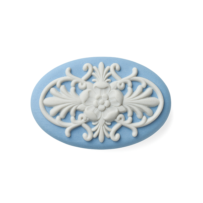 帯留め アラベスク ペールブルー