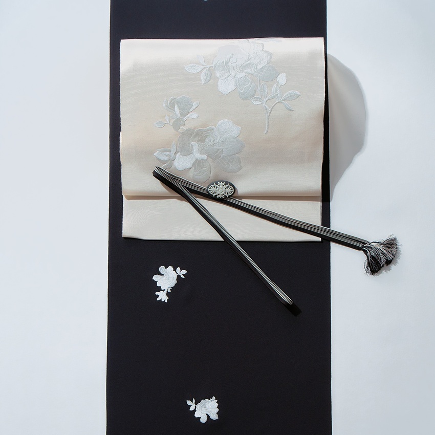 帯留め アラベスク ブラック