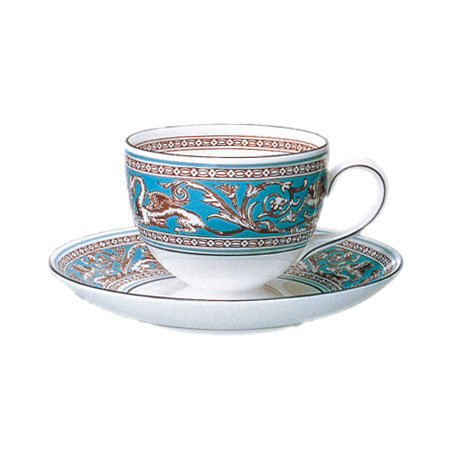 WEDGWOOD ターコイズ　カップ\u0026ソーサー